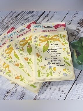 NWT Vintage Carlton Cards Baby Shower Invitations NOS Sealed (40 Total)
